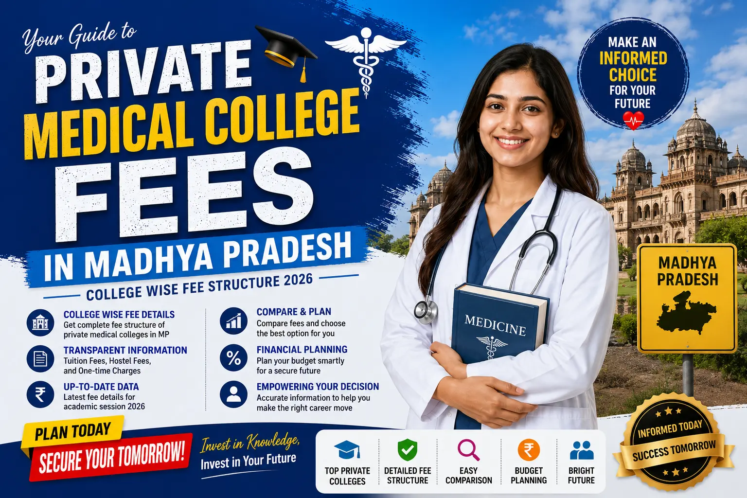 Private Medical College Fees in Madhya Pradesh: College Wise Fee Structure 2026